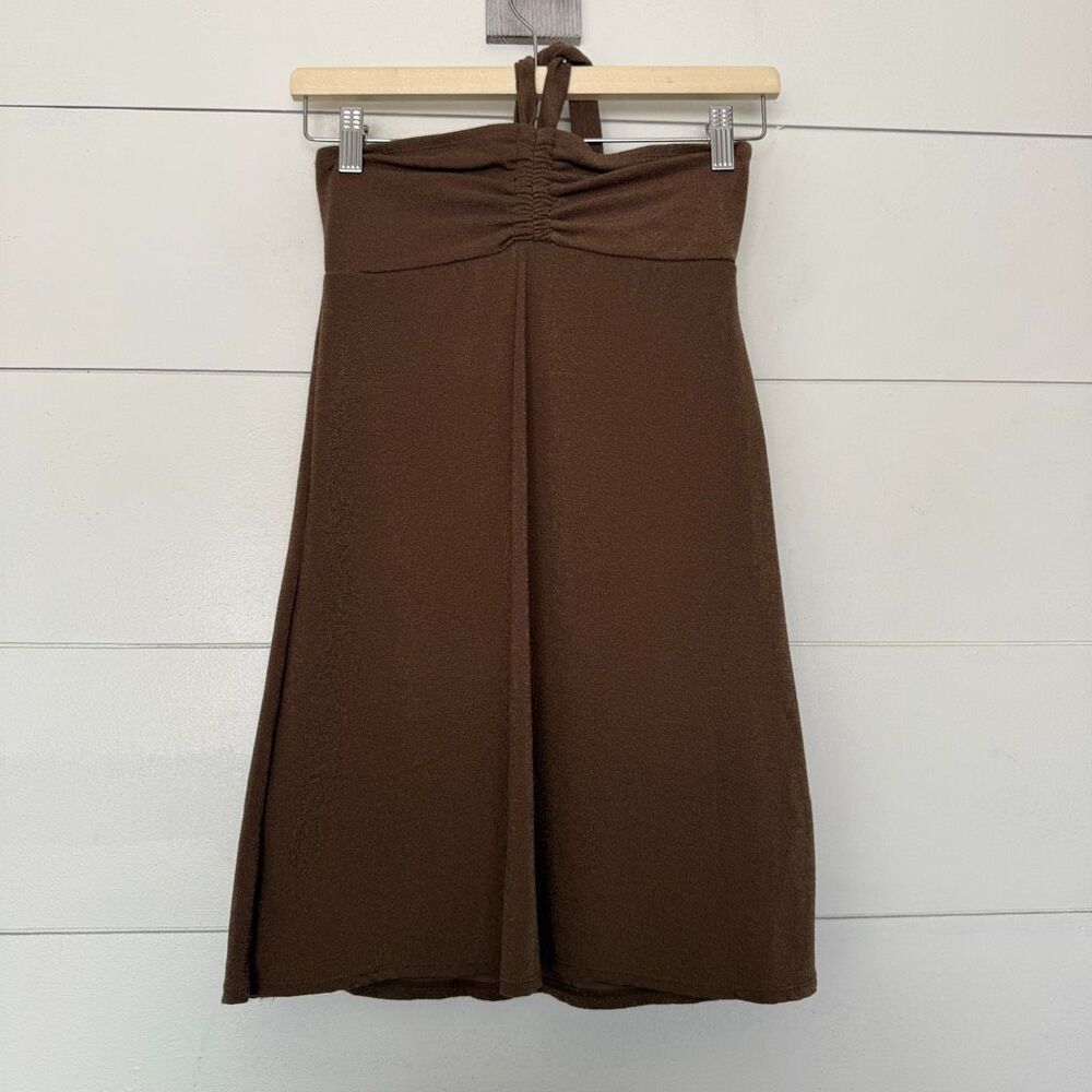 Juicy Couture Women’s P Brown Y2K 2000s Mini Dress Terry Cloth